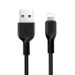 1m, Lightning - USB kaabel, juhe: Hoco X20 - Must