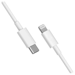 1m, Lightning - USB-C kaabel, juhe, kuni 20W: Xiaomi Mi - Valge