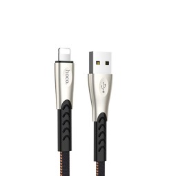 Hoco кабель: 1.2m, Lightning, iPhone, iPad - USB: U48 - Чёрный