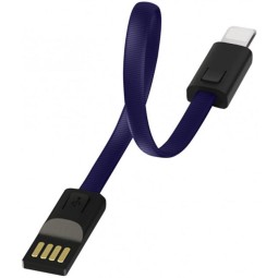 Кабель: 0.25m, Lightning - USB: Colorway Metal Case - Тёмно-синий