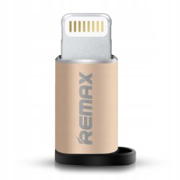 Remax adapter: Lightning, iPhone, iPad, male - Micro USB, female