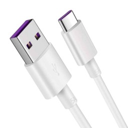 1m, USB-C - USB cable, up to 5A: Huawei AP71 - White