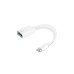 0.12m, USB 3.0, мама - USB-C, папа, OTG aдаптер, переходник: TP-Link UC400 - Белый
