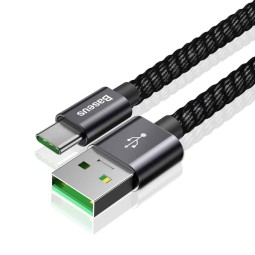 Baseus кабель: 1m, USB-C, Type-C - USB: Double Fast, 5A