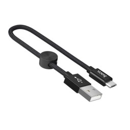 Hoco cable: 0.25m, Micro USB - USB: X35 - Black