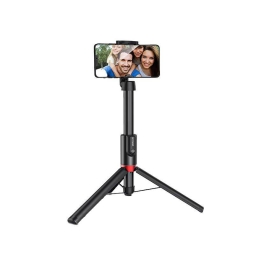 Selfie pulk kuni 129cm, tripod kuni 132cm, Bluetooth: BlitzWolf BS10 Plus - Must