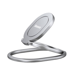 Phone Ring Holder, stand: Baseus Rails Ring Stand -  Silver