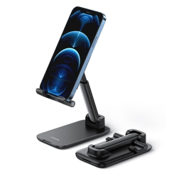 Phone desktop stand, Ugreen Foldable - Black
