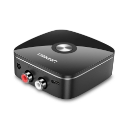 Аудио ресивер Bluetooth 5.1 адаптер - AUX, RCA: aptX HD: Ugreen CM106 - Чёрный