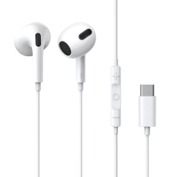 Kõrvaklapid earphones USB-C otsikuga (built-in DAC): Baseus Encok C17 - Valge