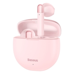 Wireless Earphones, Bluetooth 5.0, battery 35mAh up to 4 hours, case 450mAh, Baseus AirNora - Pink