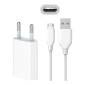 Charger Micro USB: Cable 3m + Adapter 1xUSB, up to 5W