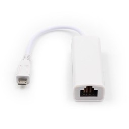 Võrguadapter, üleminek: Micro USB, pistik - Network, LAN, RJ45, pesa: Fast Ethernet 100 Mbit/s