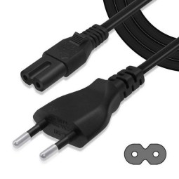 Power cable: 3m, C7, 2pin