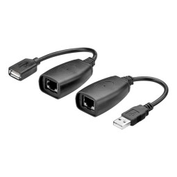 Adapter: USB 2.0: pistik - pesa - via RJ45 kuni 45m