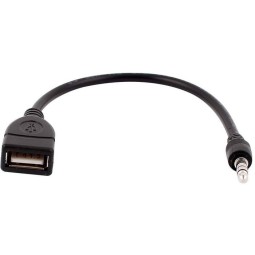Adapter: 4pin, Audio-jack, AUX, 3.5mm, male - USB, female