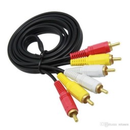 Cable: 1.5m, 3x RCA audio-video