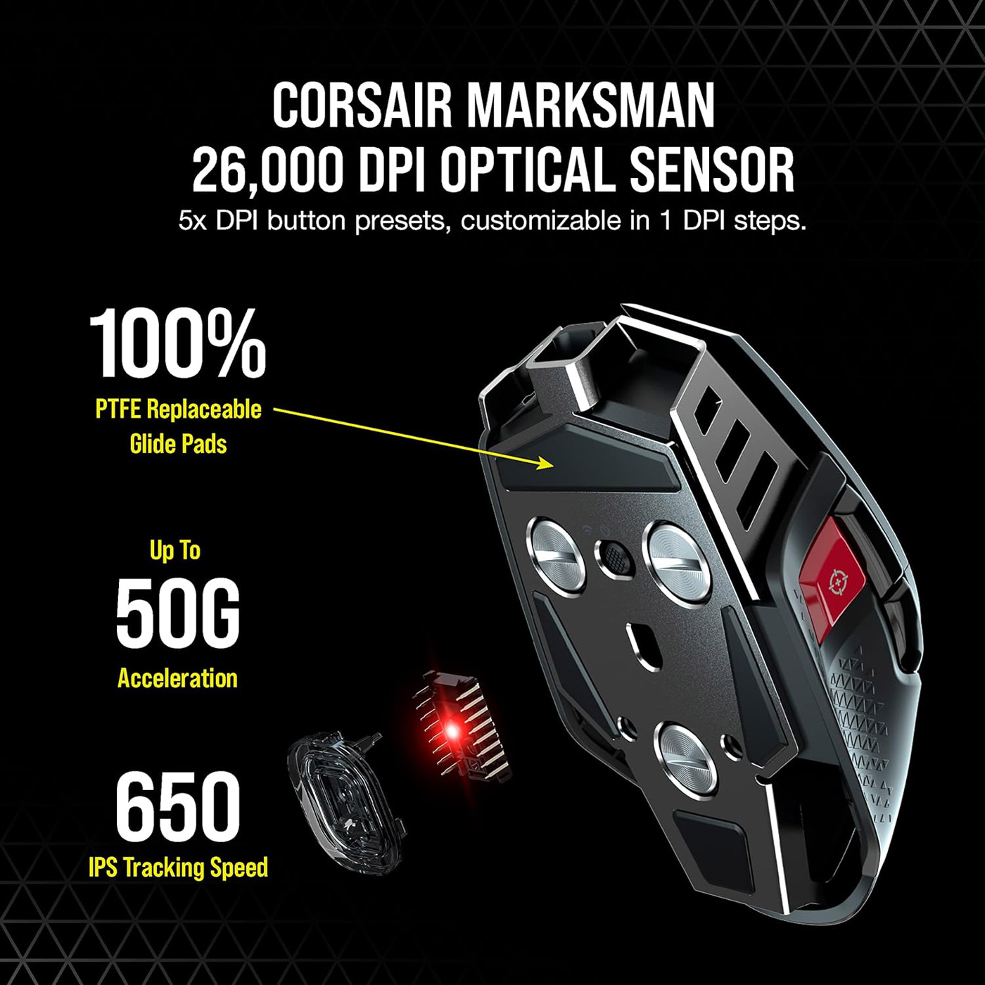 CORSAIR-M65ULTRA-WRL-BK